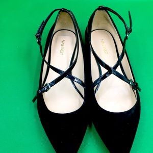 Nine West Cross Strap flats